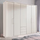 Glasgow White 5 Door Wardrobe with Drawers (W250cm) - Styled in Bedroom
