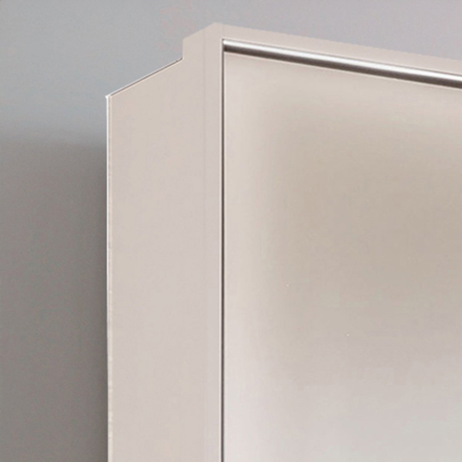 Glasgow White 5 Door Wardrobe with Drawers (W250cm) - Side Closeup View