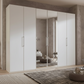 Wiemann Halver White 6 Door Hinged Wardrobe 300cm