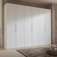 Wiemann Halver 6 Door hinged wardrobe in White W300cm