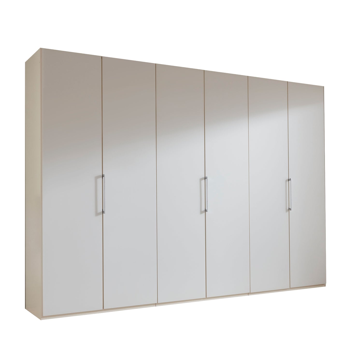 Halver White 6 Door Hinged Wardrobe (W300cm)