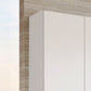Halver White 6 Door Wardrobe with Drawers (W300cm) - Side VIew 