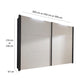 Halver Wardrobe with dimensions indicated on a white background