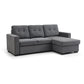 Hampshire Natural Textured Weave Fabric Corner Sofa Bed - Pendle Village Furniture