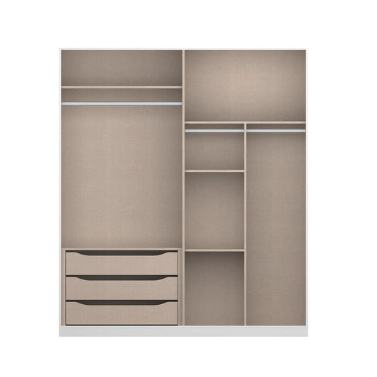 Interior 3 Drawer For Wardrobes - Orange - Style 1 - 9895 - Interior view