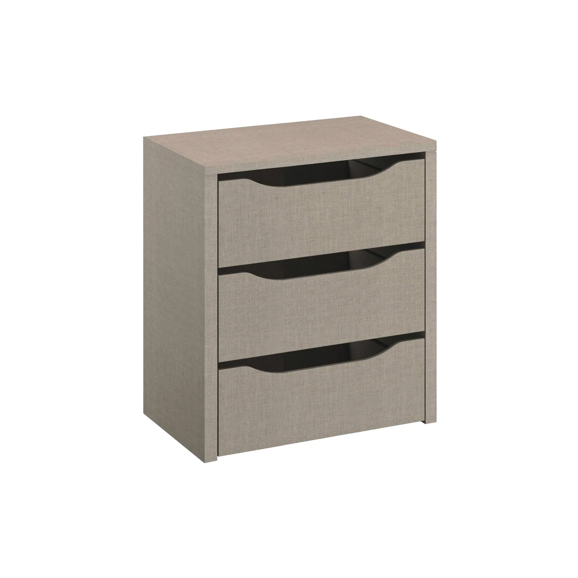 Interior 3 Drawer For Wardrobes - Orange - Style 1 - 9893