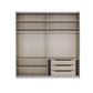 Interior 3 Drawer For Wardrobes - Orange - Style 3 - 9806 - Interior view