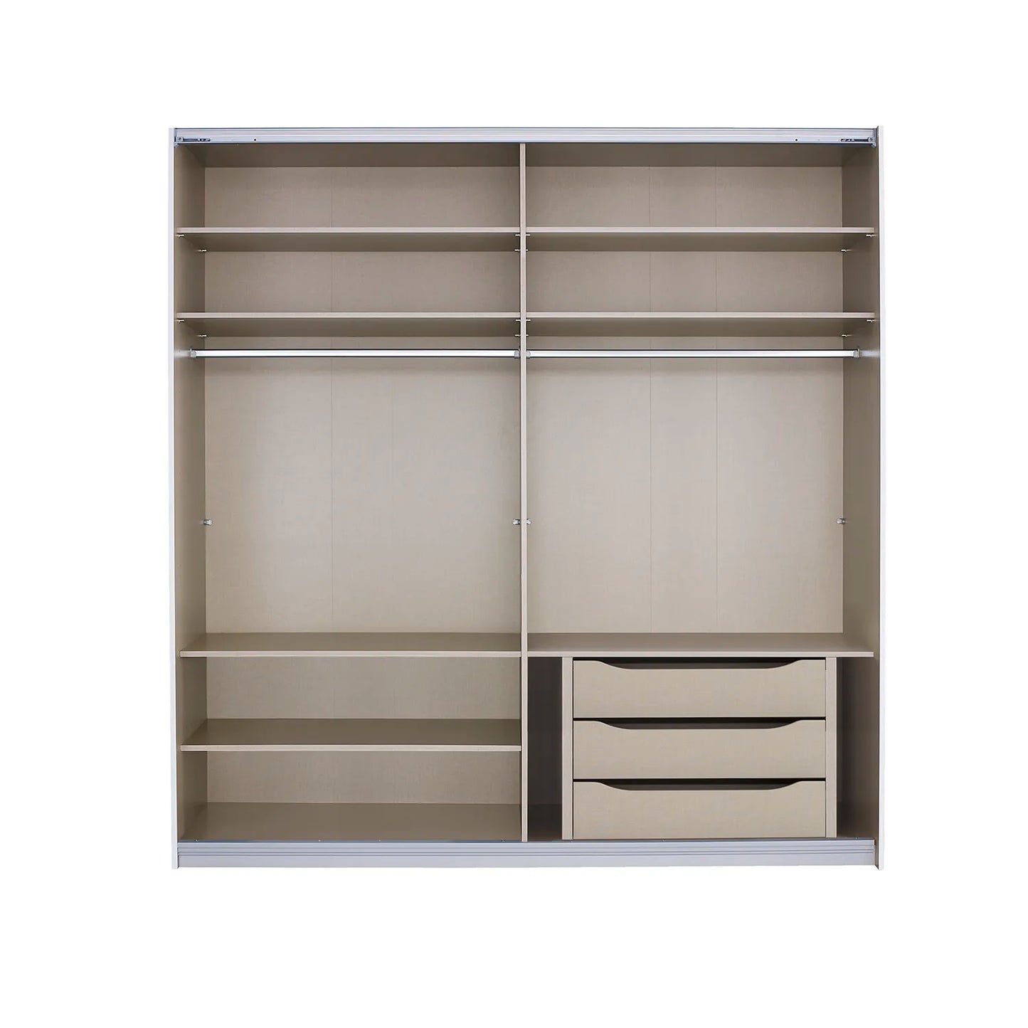 Interior 3 Drawer For Wardrobes - Orange - Style 3 - 9806 - Interior view