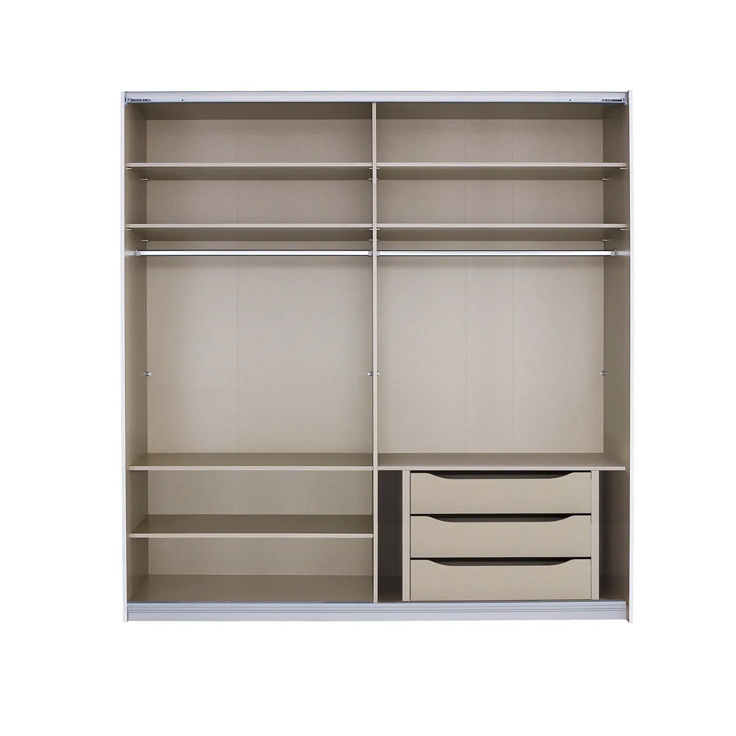 Interior 3 Drawer For Wardrobes - Orange - Style 3 - 9806 - Interior view