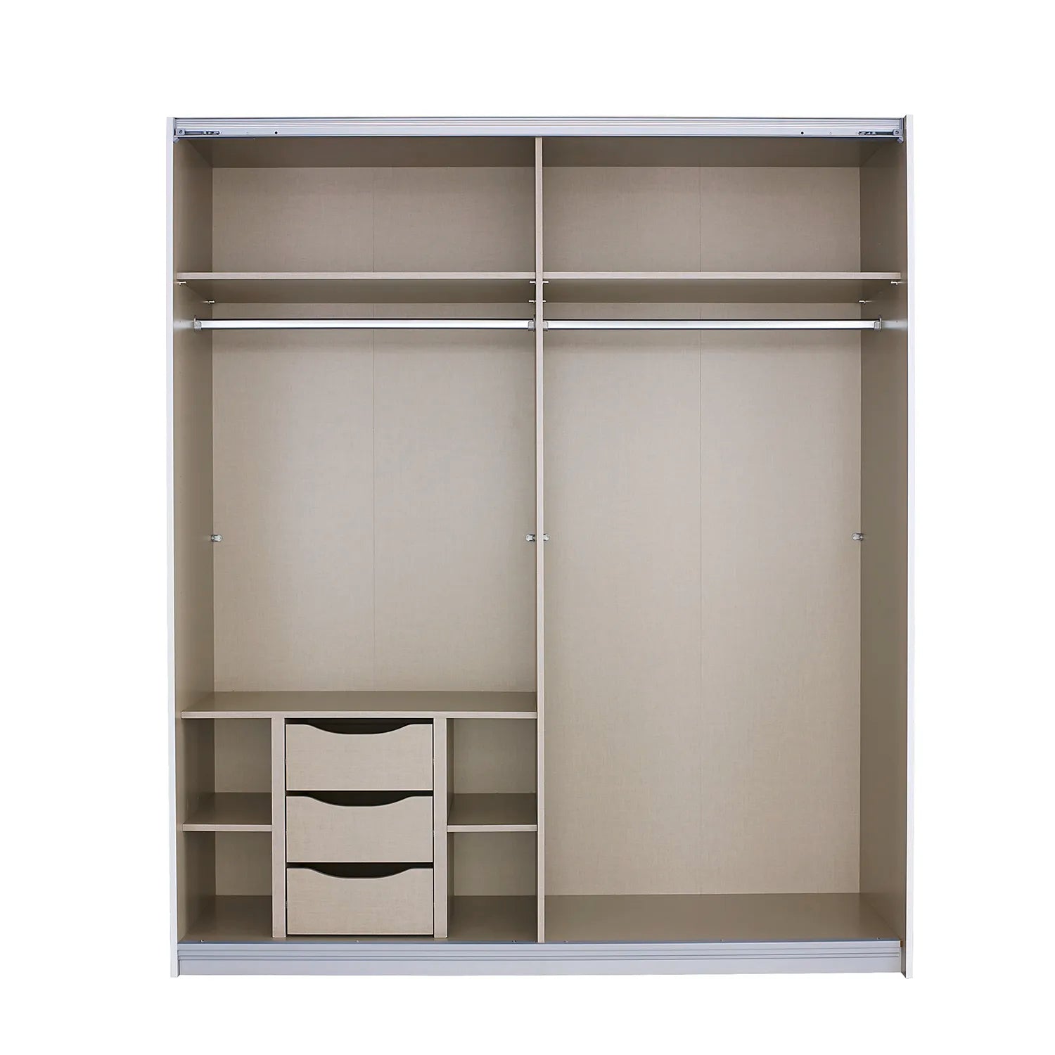 Interior 3 Drawer For Wardrobes - Orange - Style 4 - 9898 - Interior view
