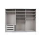 Interior 3 Drawer For Wardrobes - Orange - Style 2 - 9866 - Interior view