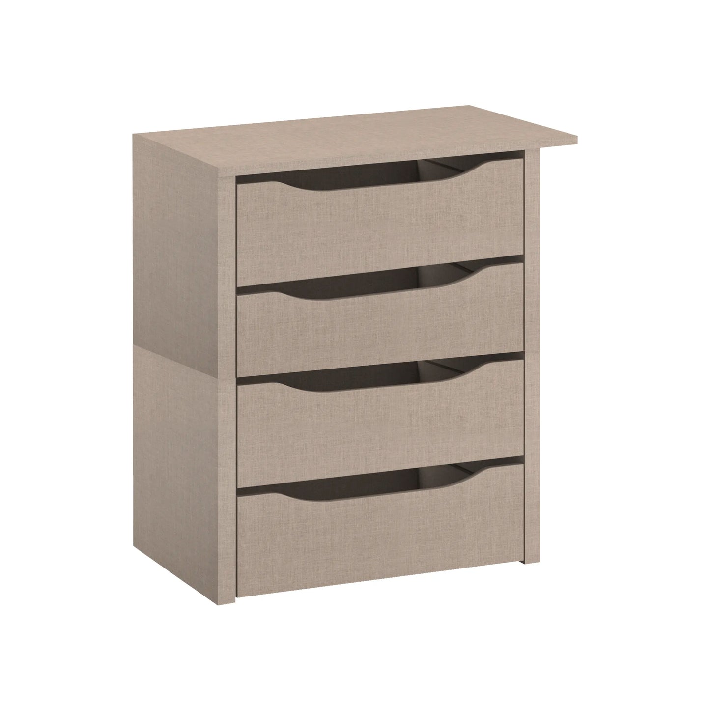 Interior 4 Drawer For Wardrobes - Orange - Style 2 - 9KA1