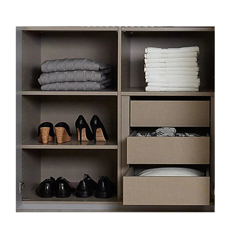 Interior Drawer With Shelves - Extras Black - Styled in a Bedroom