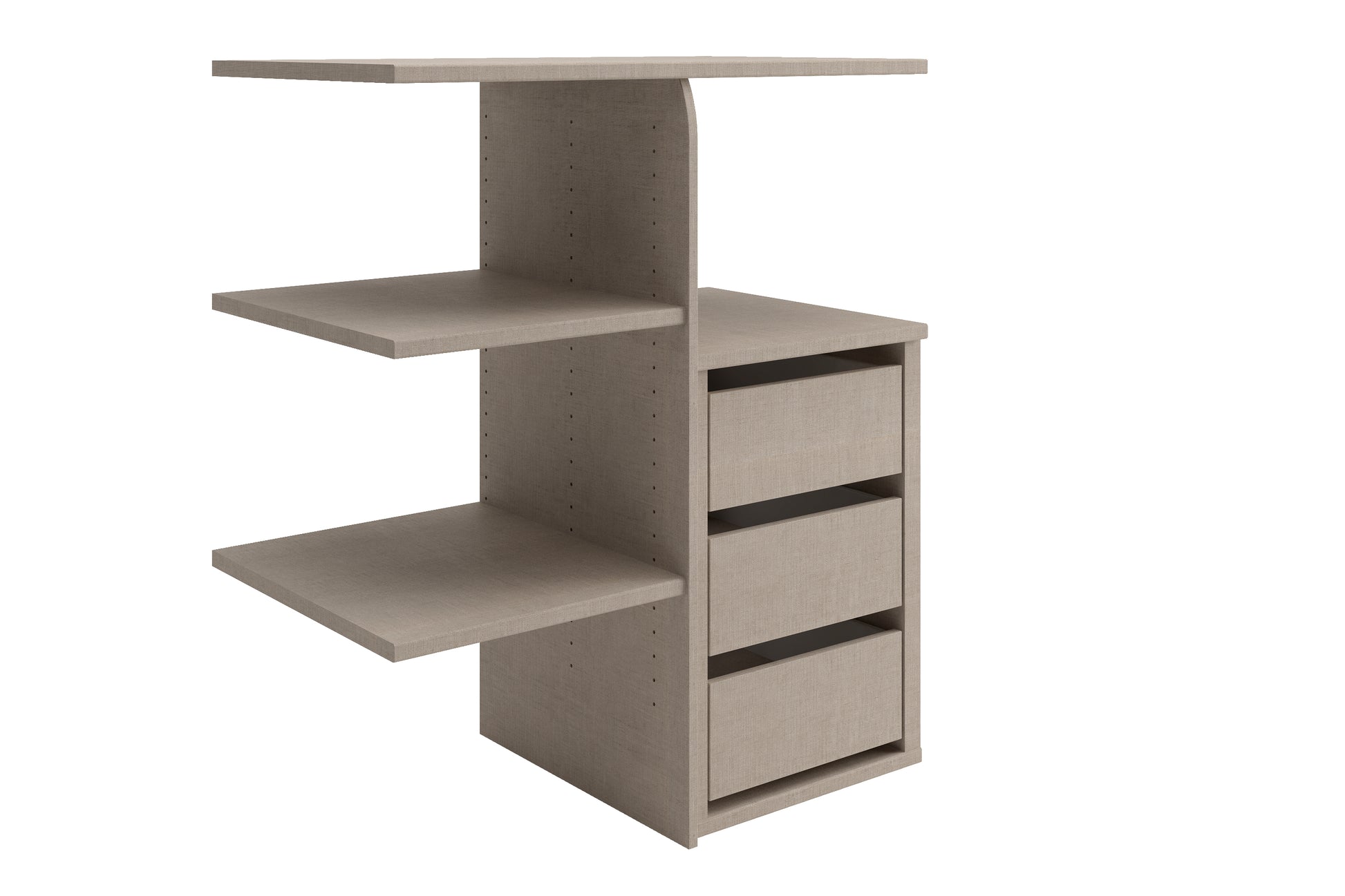 IInterior Drawer With Shelves - Extras Black