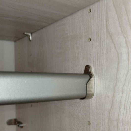Torino 4 Door Hinged Oak and White Glass Wardrobe 