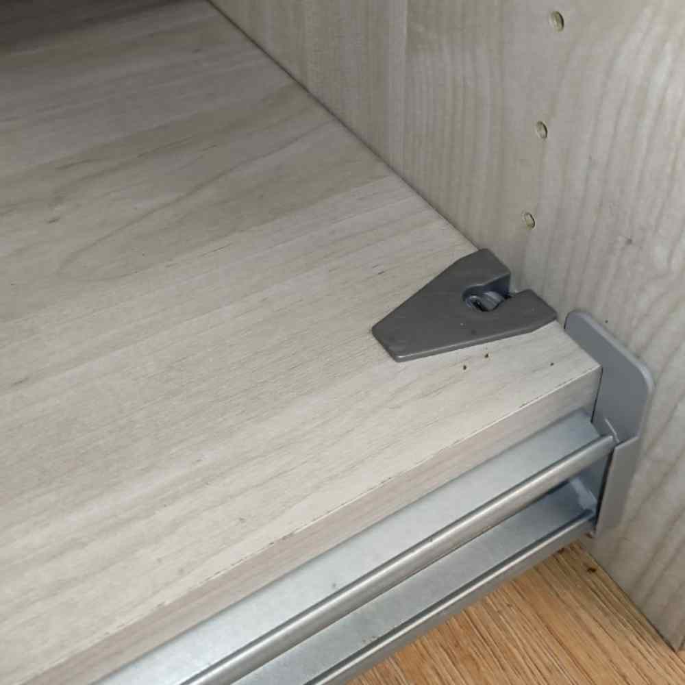 Close-up of a cabinet fitting of wiemann wardrobes