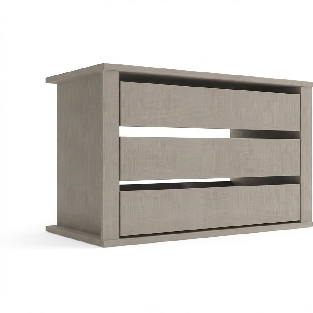 Interior 3 Drawer For Sliding Wardrobe - Extras Black - 9189