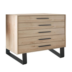 Johnson 5 Drawer Chest - W141CM With Angled Feet