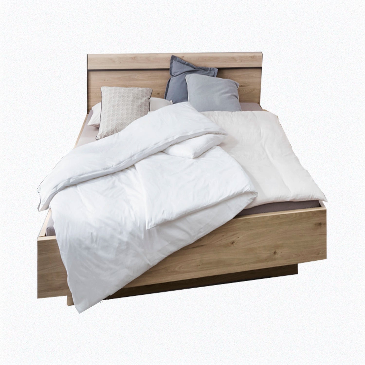 Johnson Futon Floating Bed with Wooden Headboard