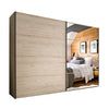 Johnson Holm Oak Sliding Wardrobe with Mirror
