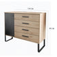 Johnson Large 1 Door 4 Drawer Chest - W120cm With Angled Feet - Dimensions