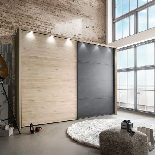 Johnson Sliding Door Wardrobe With LED Light Passepartout Frame