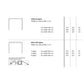 Technical drawing or diagram with measurements and specifications for a product, likely related to lighting or construction.