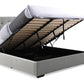 Lisa King Size Faux Wool End Lift Ottoman Bed 