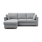 SereneDream Corner Sofa Bed in Rhea Grey Chenille Fabric - Pendle Village Furniture