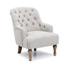 Bia Linen Accent Chair – Cream or Charcoal - Pendle Village Furniture