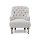 Bia Linen Accent Chair – Cream or Charcoal - Pendle Village Furniture