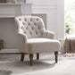 Bia Linen Accent Chair – Cream or Charcoal - Pendle Village Furniture