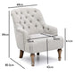 Bia Linen Accent Chair – Cream or Charcoal - Pendle Village Furniture