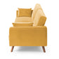 Hestia Old Gold Velvet 3 Seater Sofa Bed - Pendle Village Furniture