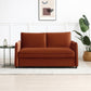 Claire Plush Velvet Burnt Orange Sofa Bed - Pendle Village Furniture