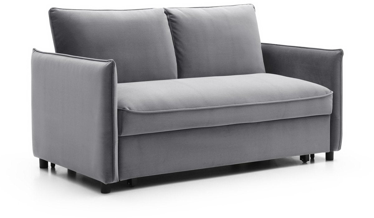 Claire Plush Velvet Burnt Orange Sofa Bed - Pendle Village Furniture