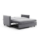 Claire Plush Velvet Grey Sofa Bed - Pendle Village Furniture