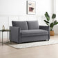 Claire Plush Velvet Grey Sofa Bed - Pendle Village Furniture