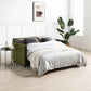Claire Plush Velvet Olive Sofa Bed - Pendle Village Furniture