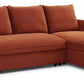 Claire Grey Velvet Fabric Corner Sofa Bed - Pendle Village Furniture
