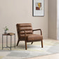 Inca Achilles Brown PU Accent Chair - Pendle Village Furniture