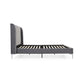 Serenity Athena Grey Velvet Fabric Bed available as King & Super King