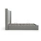 Linear Neptune Grey Faux Wool Multi Lift Super King Ottoman Bed
