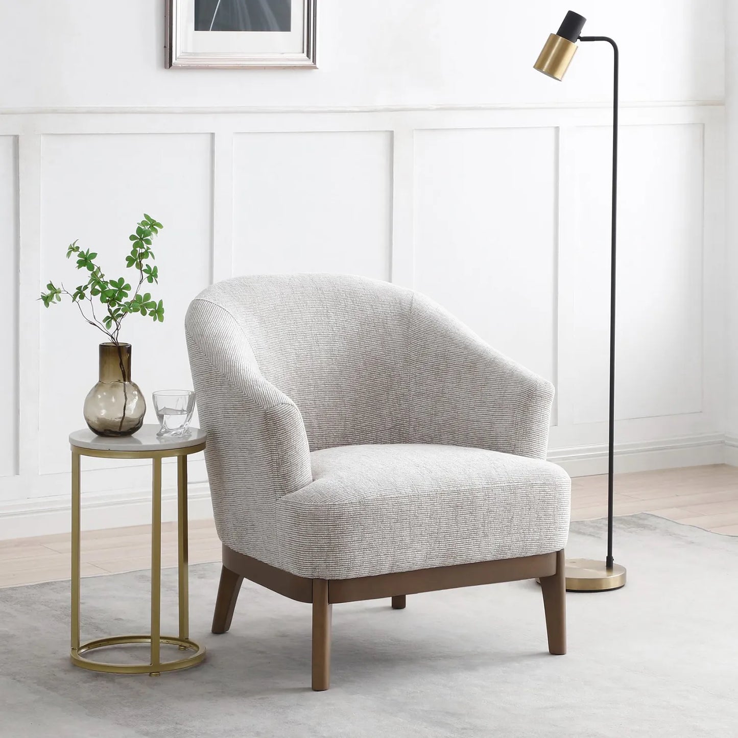 Leto Chenille Accent Chair - Pendle Village Furniture