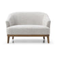 Leto Natural Woven Chenille 2 Seater Chair - Pendle Village Furniture