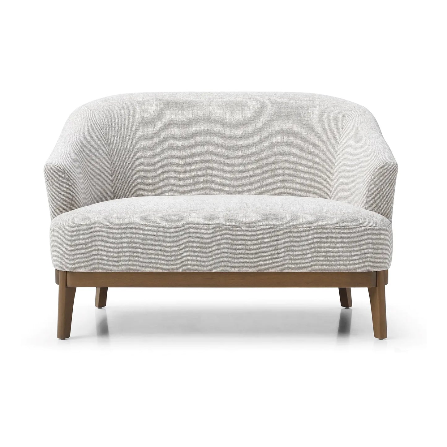 Leto Natural Woven Chenille 2 Seater Chair - Pendle Village Furniture