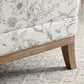 Hastings Traditional Wooden Armchair in Meadow Print Natural - Pendle Village Furniture