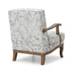 Hastings Traditional Wooden Armchair in Meadow Print Natural - Pendle Village Furniture