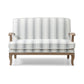 Hastings Two Seater Chair in Gaia Natural Textured Stripe - Pendle Village Furniture