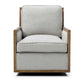 Arden Linen Mix Fabric Swivel Chair - Pendle Village Furniture